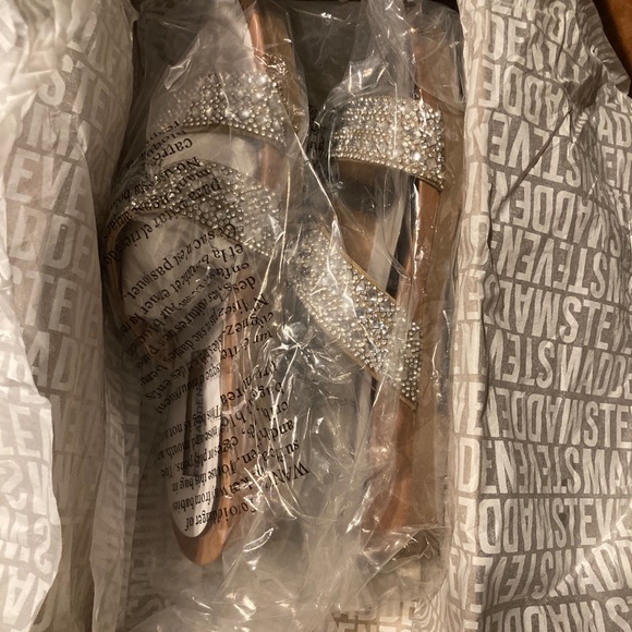 Steve Madden Rhinestone Sandals - Picture 4 of 7